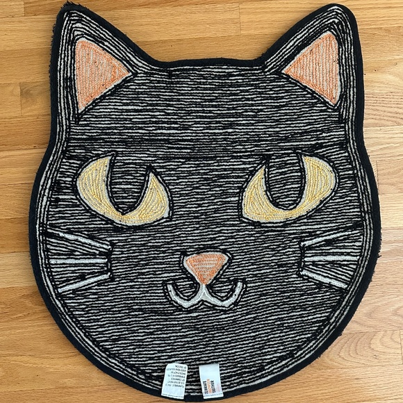 Halloween Black Cat Face Rug Bath Mat - Picture 2 of 9